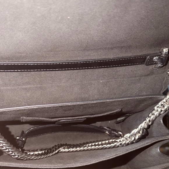 Fendi Black Kani Leather Satchel with Multicolored Stud Accents and Charm - Picture 7 of 7